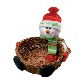 Darčekový košík so snehuliakom
